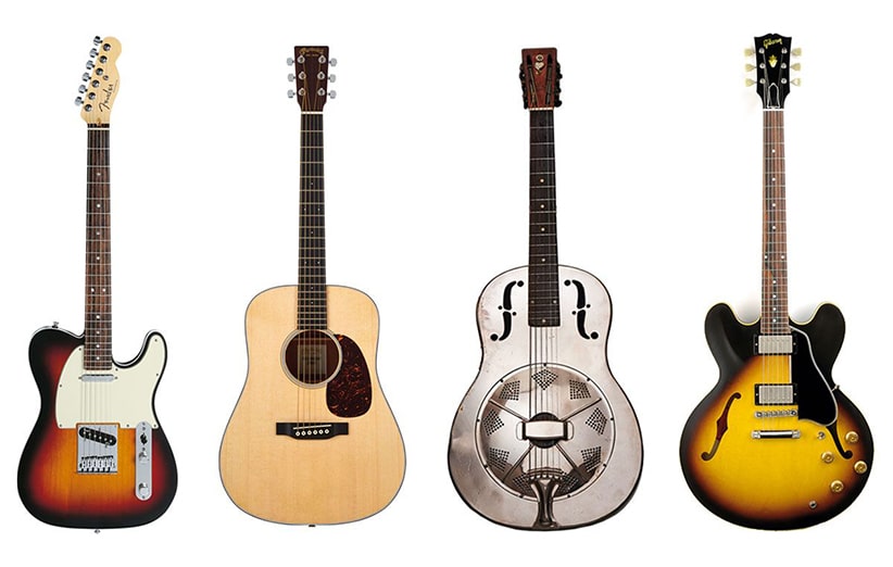 معرفی انواع گیتار